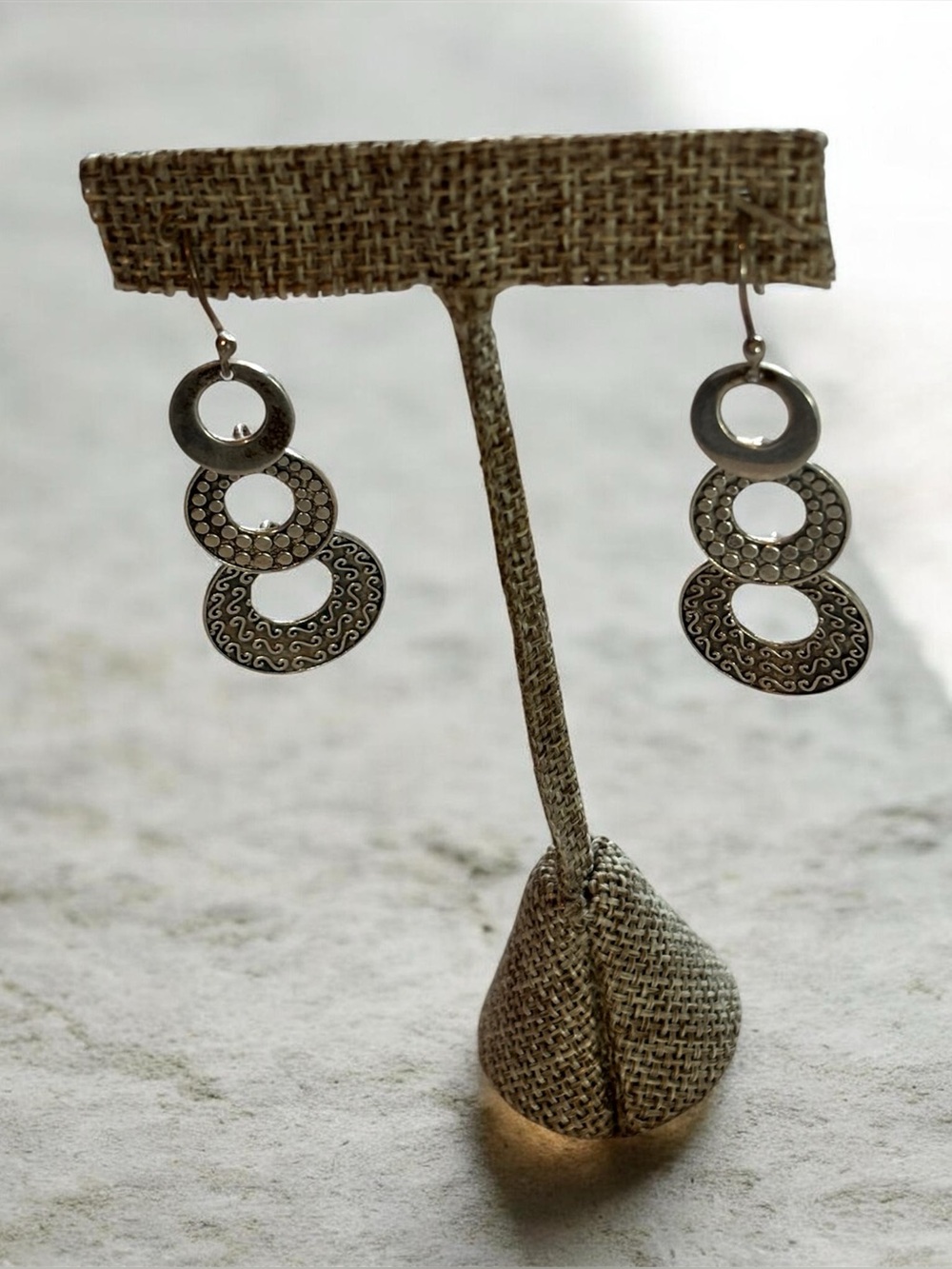 Sterling Silver Dangling Earrings